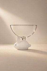 Garden Story Multi-Color Glass Dessert Bowl