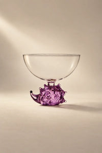 Garden Story Multi-Color Glass Dessert Bowl