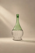 Garden Picnic Green Glass Serving Bottle