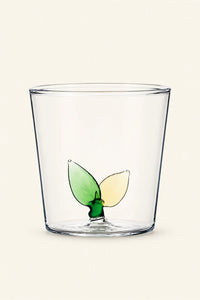 Hidden Garden Clear Glass Tumbler