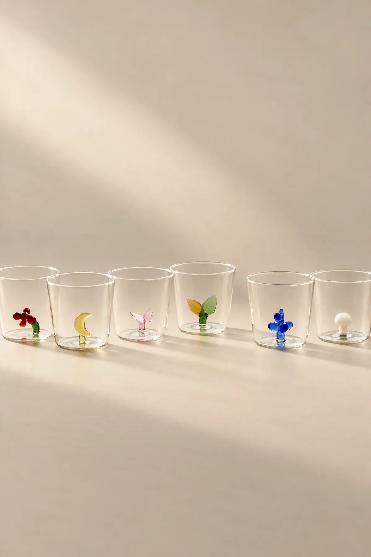 Hidden Garden Clear Glass Tumbler