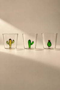 Hidden Garden Clear Glass Tumbler