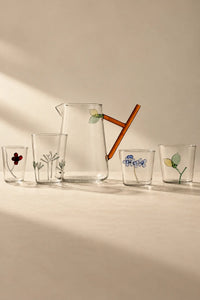 Hidden Garden Clear Glass Tumbler
