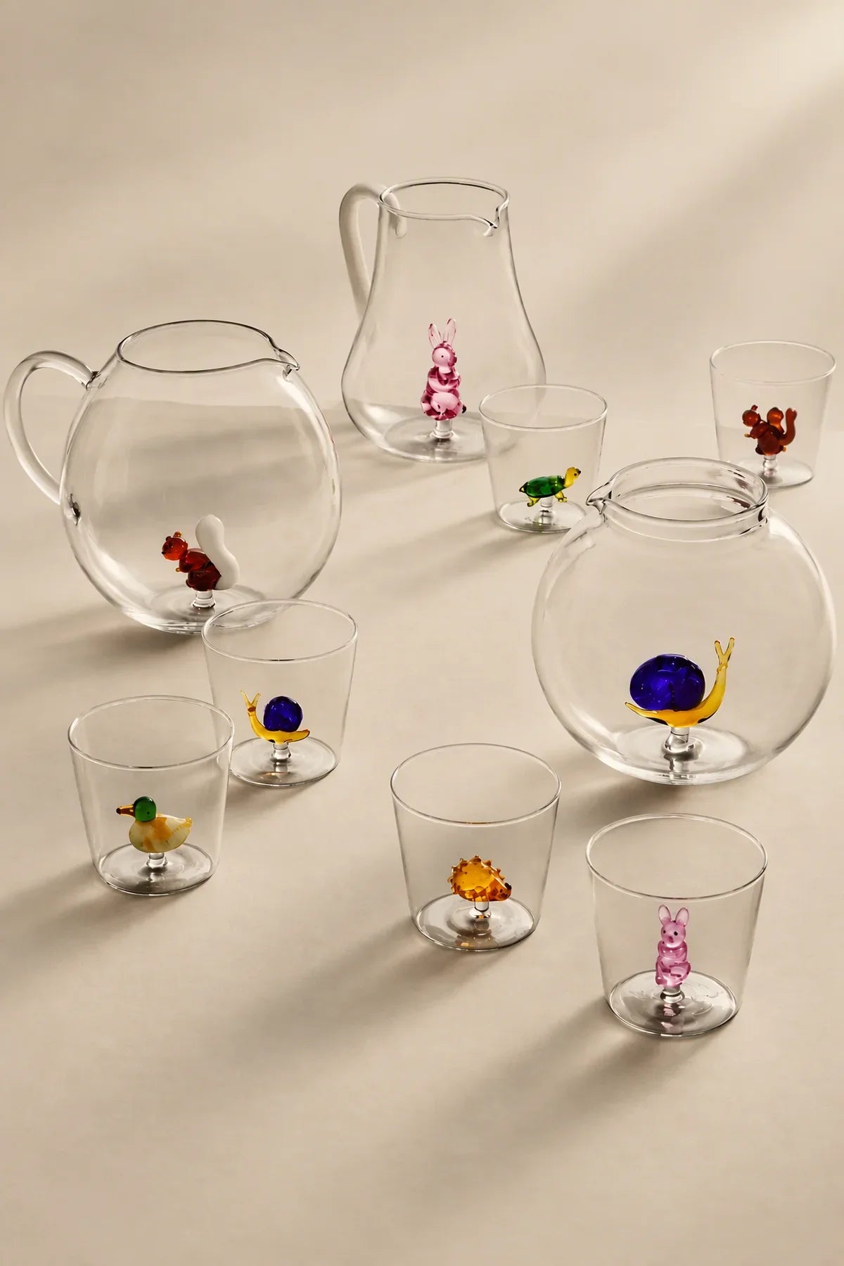 Hidden Garden Clear Glass Tumbler