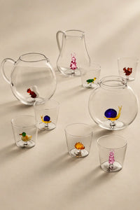 Hidden Garden Clear Glass Tumbler