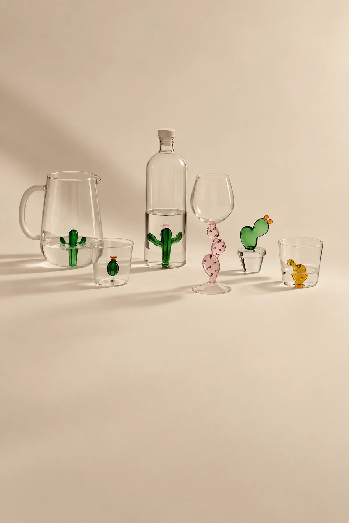 Hidden Garden Clear Glass Tumbler