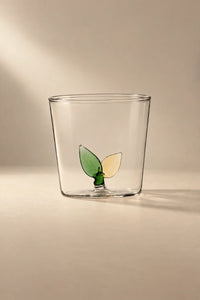 Hidden Garden Clear Glass Tumbler