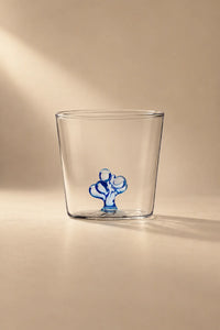 Hidden Garden Clear Glass Tumbler