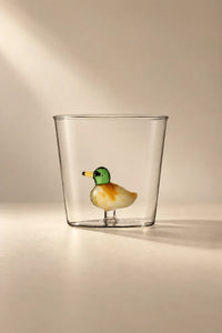 Hidden Garden Clear Glass Tumbler