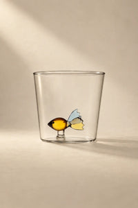 Hidden Garden Clear Glass Tumbler