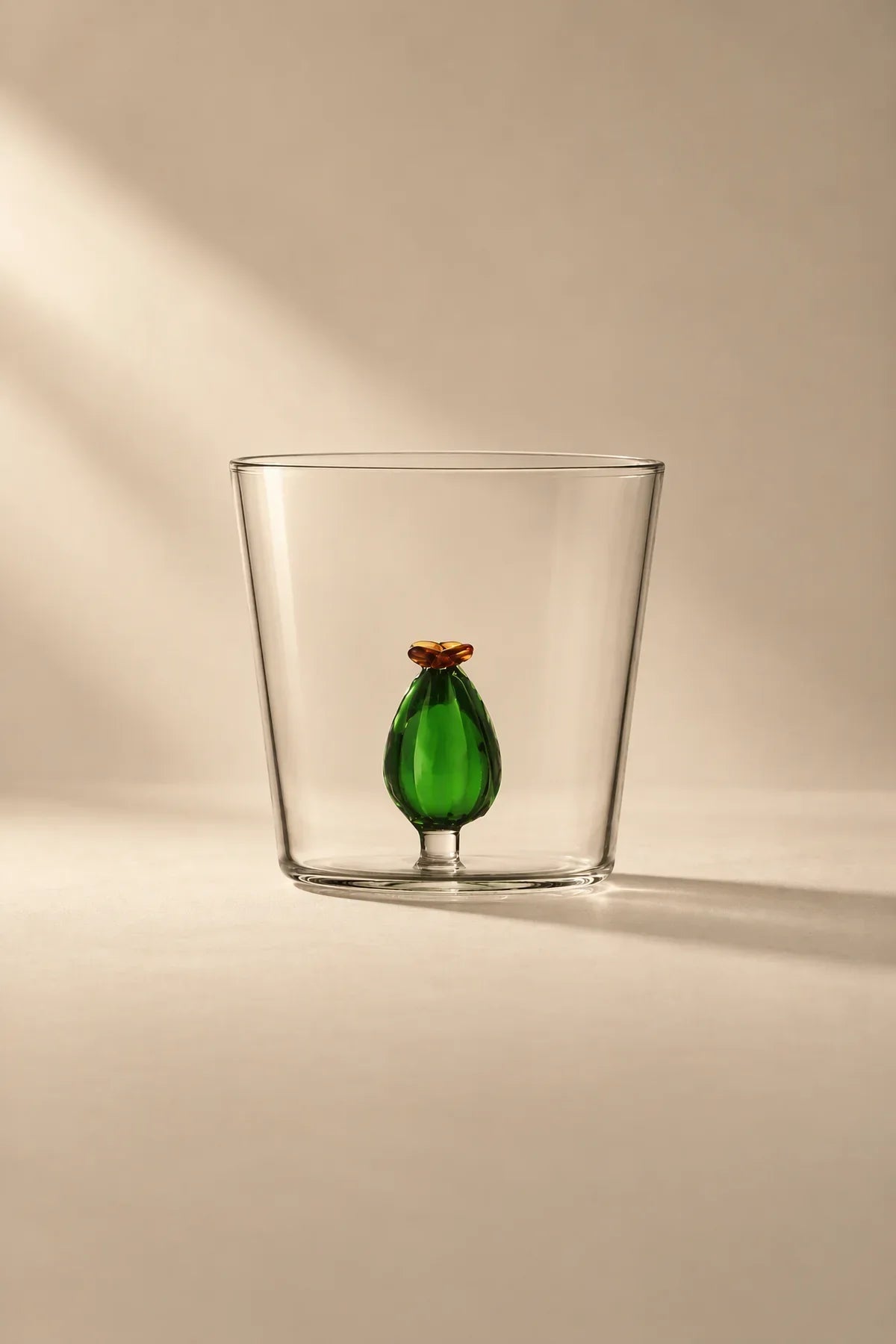 Hidden Garden Clear Glass Tumbler