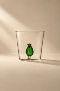 Hidden Garden Clear Glass Tumbler