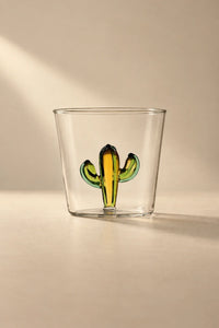Hidden Garden Clear Glass Tumbler