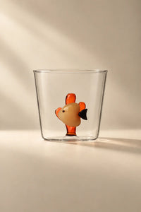 Hidden Garden Clear Glass Tumbler