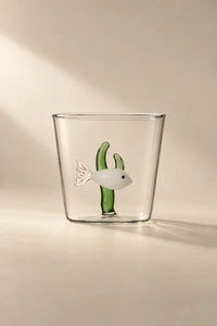 Hidden Garden Clear Glass Tumbler