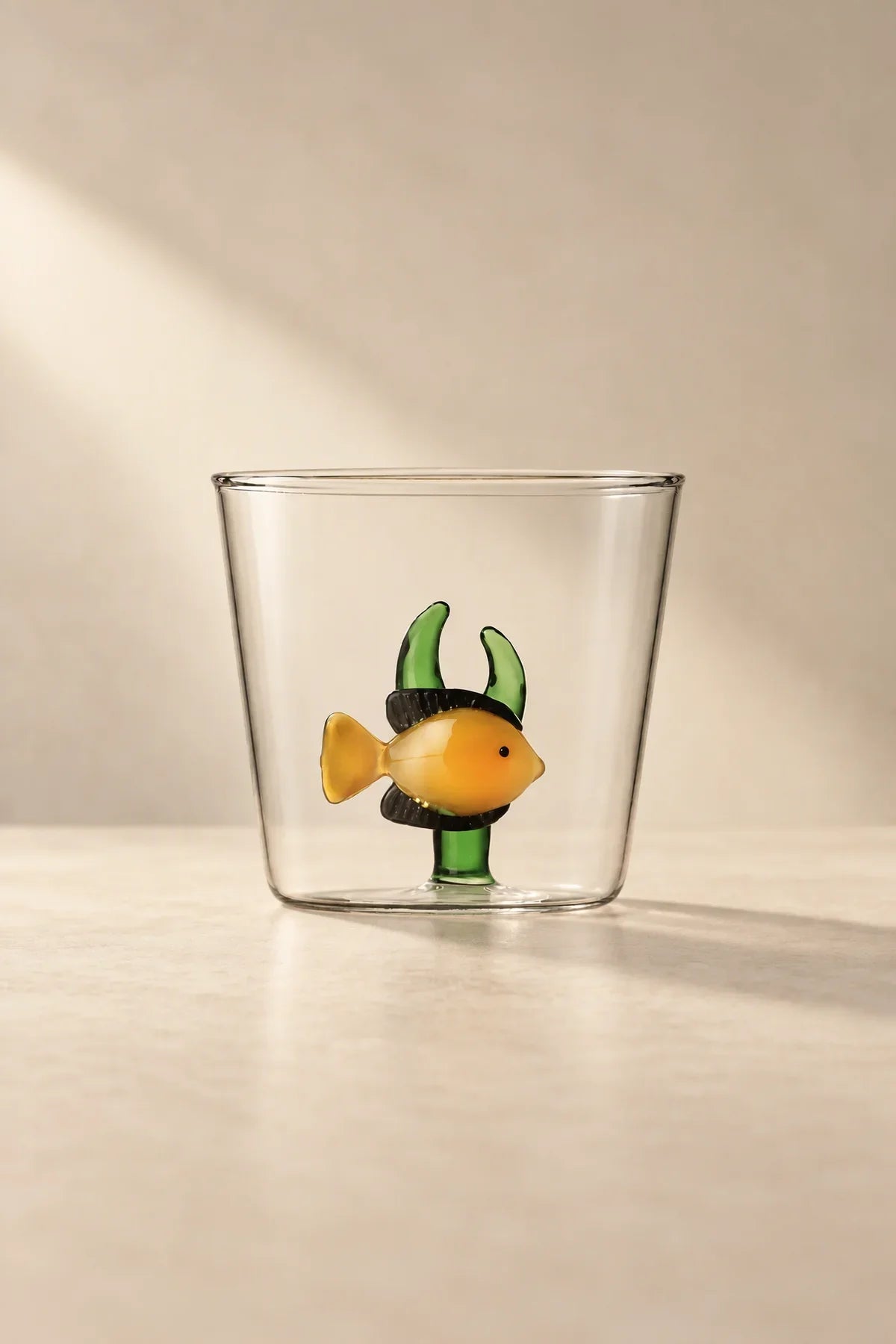 Hidden Garden Clear Glass Tumbler