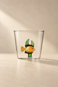 Hidden Garden Clear Glass Tumbler