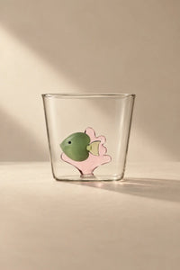 Hidden Garden Clear Glass Tumbler