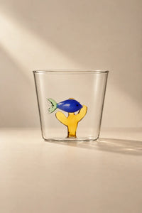Hidden Garden Clear Glass Tumbler
