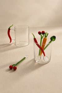 Fresh Picked Multi-Color Glass Stirring Spoon