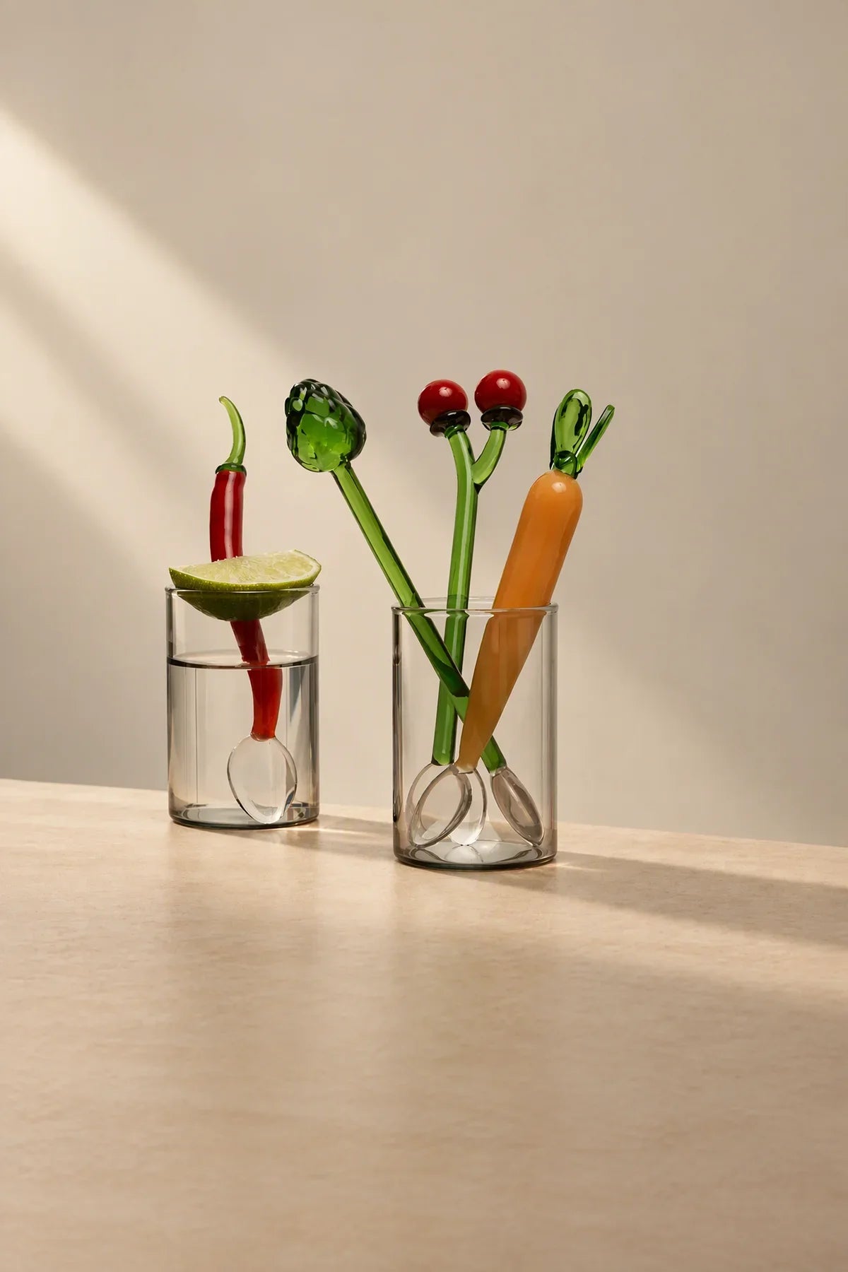 Fresh Picked Multi-Color Glass Stirring Spoon