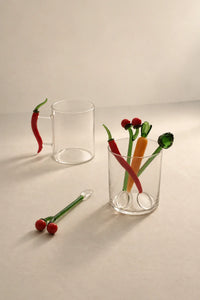 Fresh Picked Multi-Color Glass Stirring Spoon