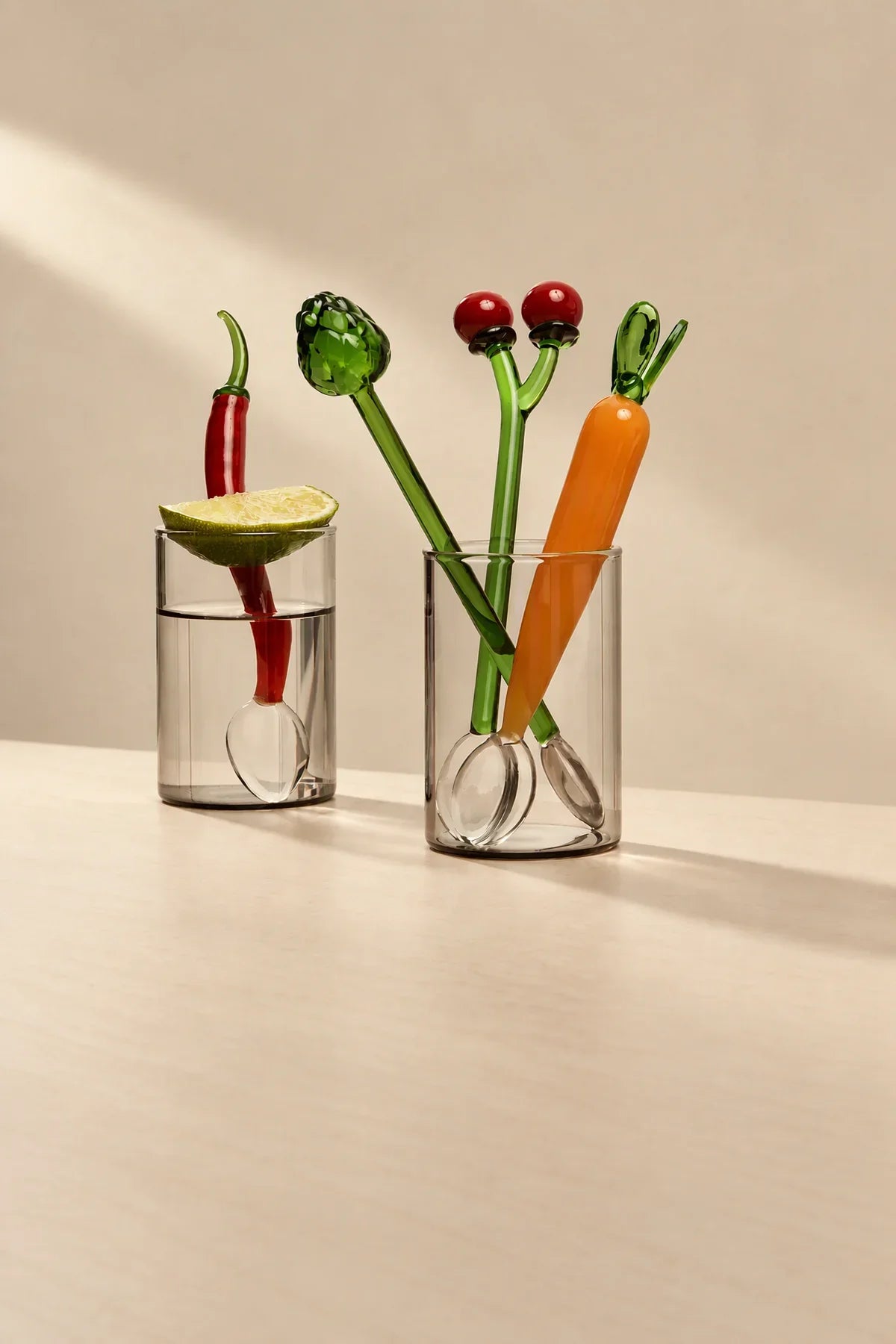 Fresh Picked Multi-Color Glass Stirring Spoon