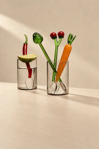 Fresh Picked Multi-Color Glass Stirring Spoon