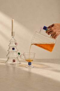 Winter Fable Multi-Color Glass Tableware Collection