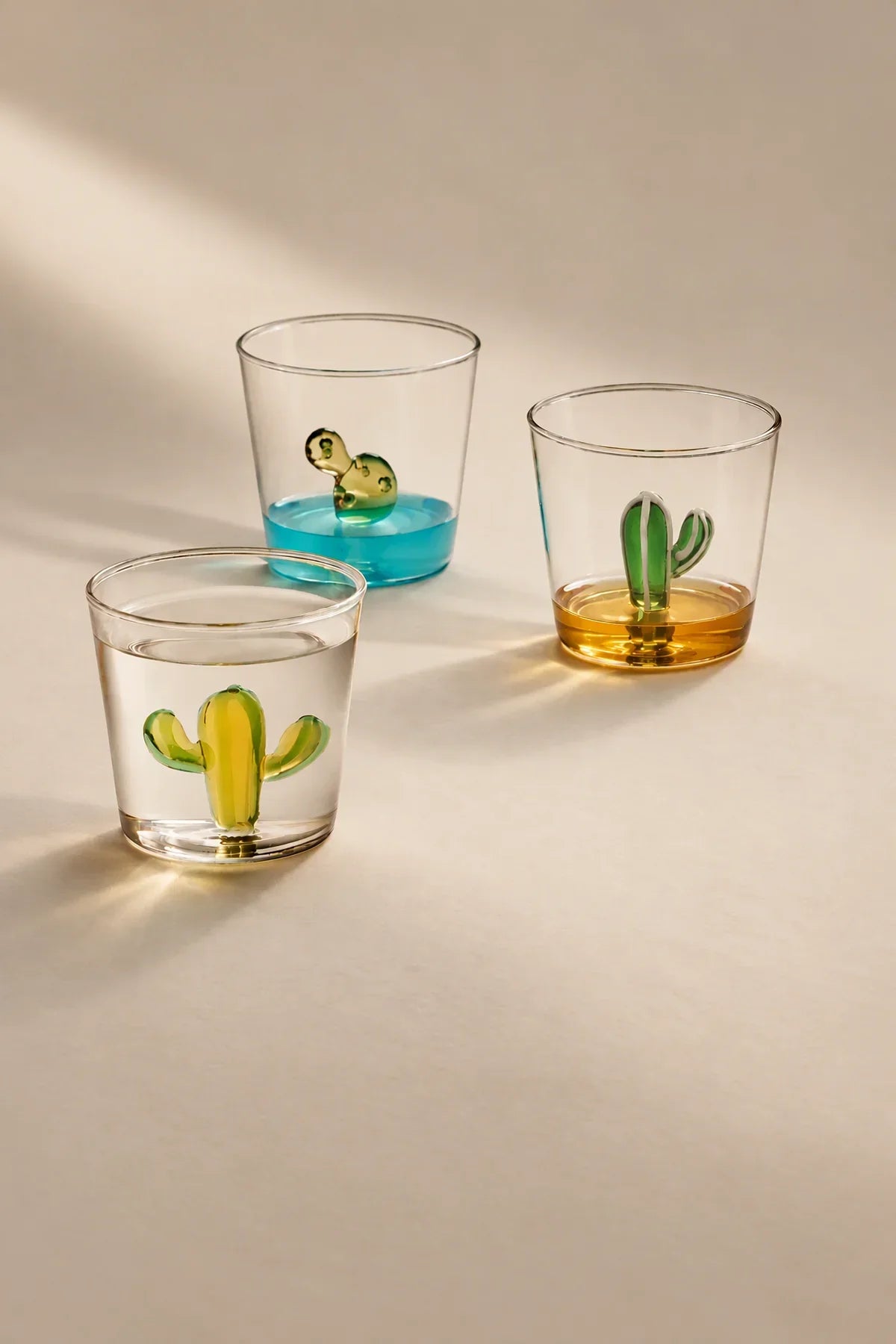 Hidden Oasis Clear Glass Drinking Glass