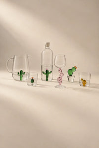 Hidden Oasis Clear Glass Drinking Glass