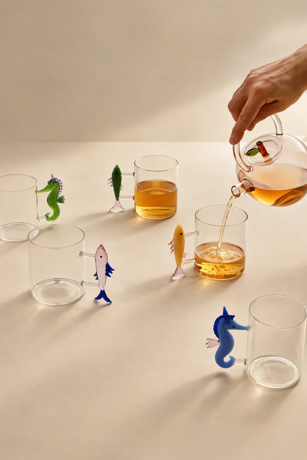 Sea Garden Clear Borosilicate Glassware