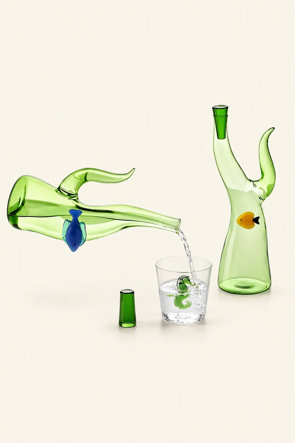 Marine Garden Multi-Color Glass Drinkware Set