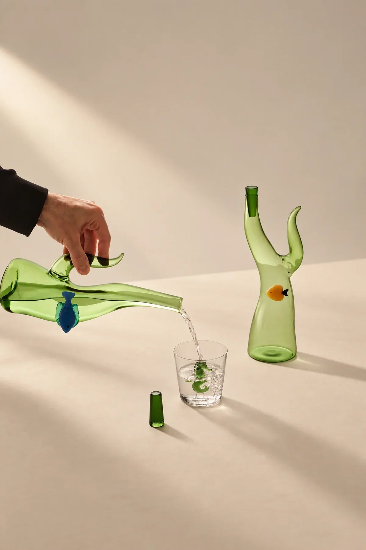 Marine Garden Multi-Color Glass Drinkware Set