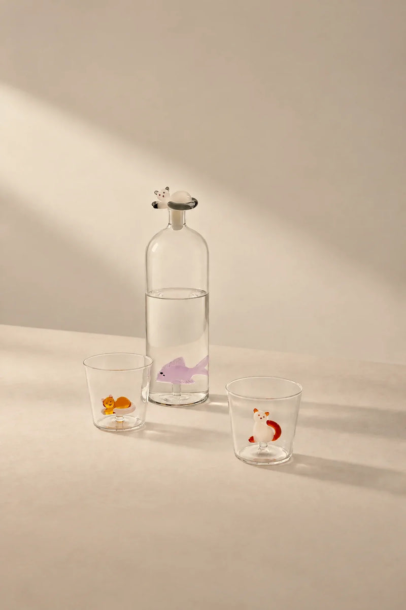Aquarium Theater Clear Glass Water Carafe