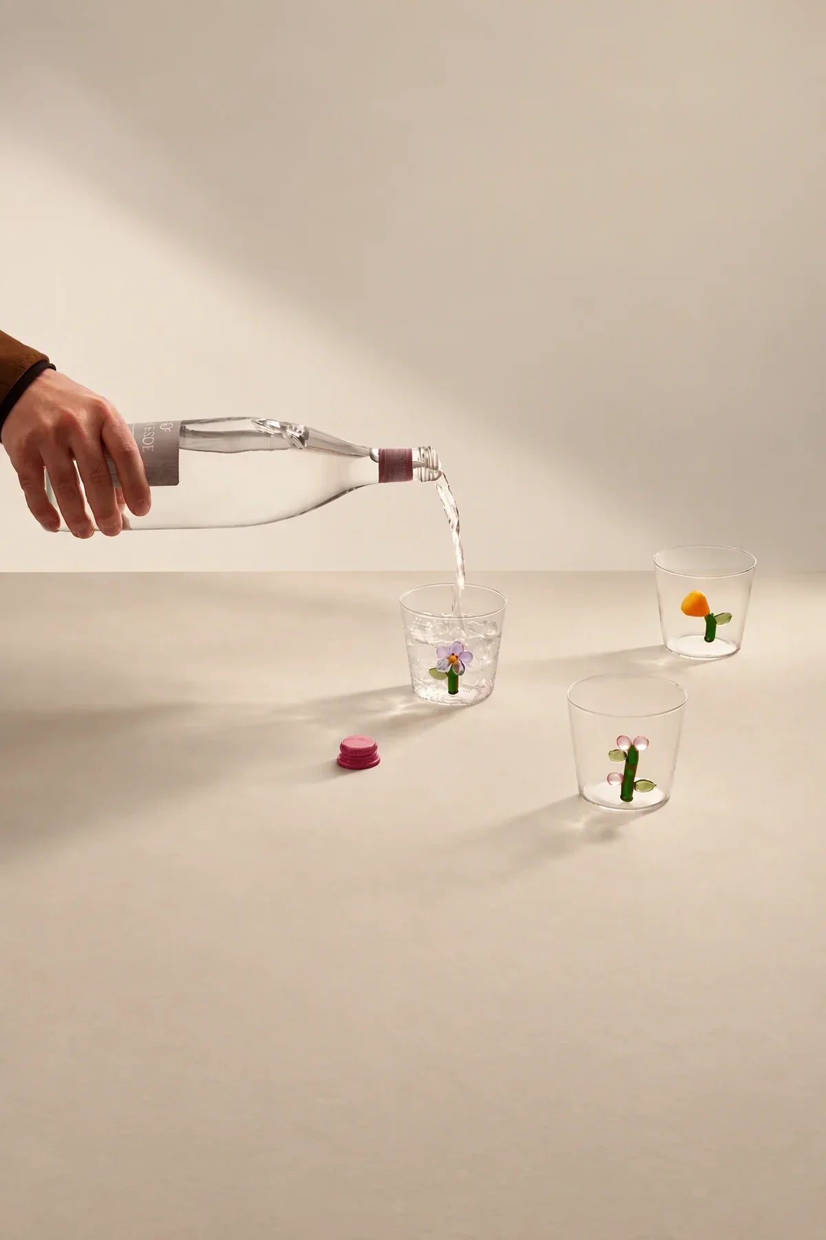 Rooted Flora Multi-Color Glass Drinkware Set