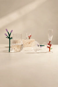 Rooted Flora Multi-Color Glass Drinkware Set