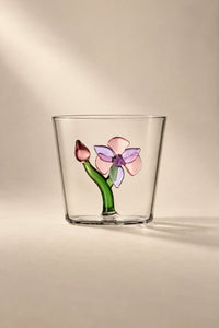 Rooted Flora Multi-Color Glass Drinkware Set