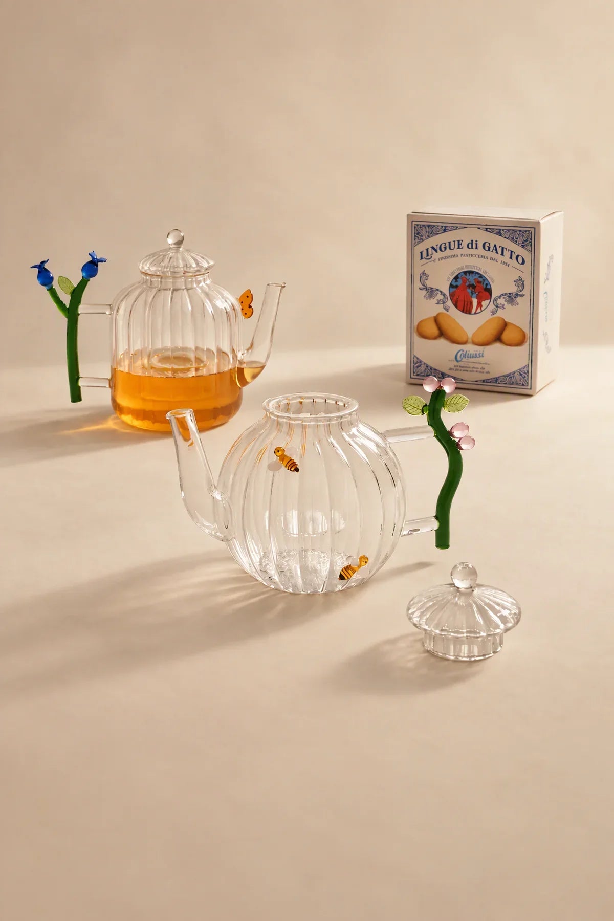 Botanica Garden Clear Borosilicate Glass Drinkware Set