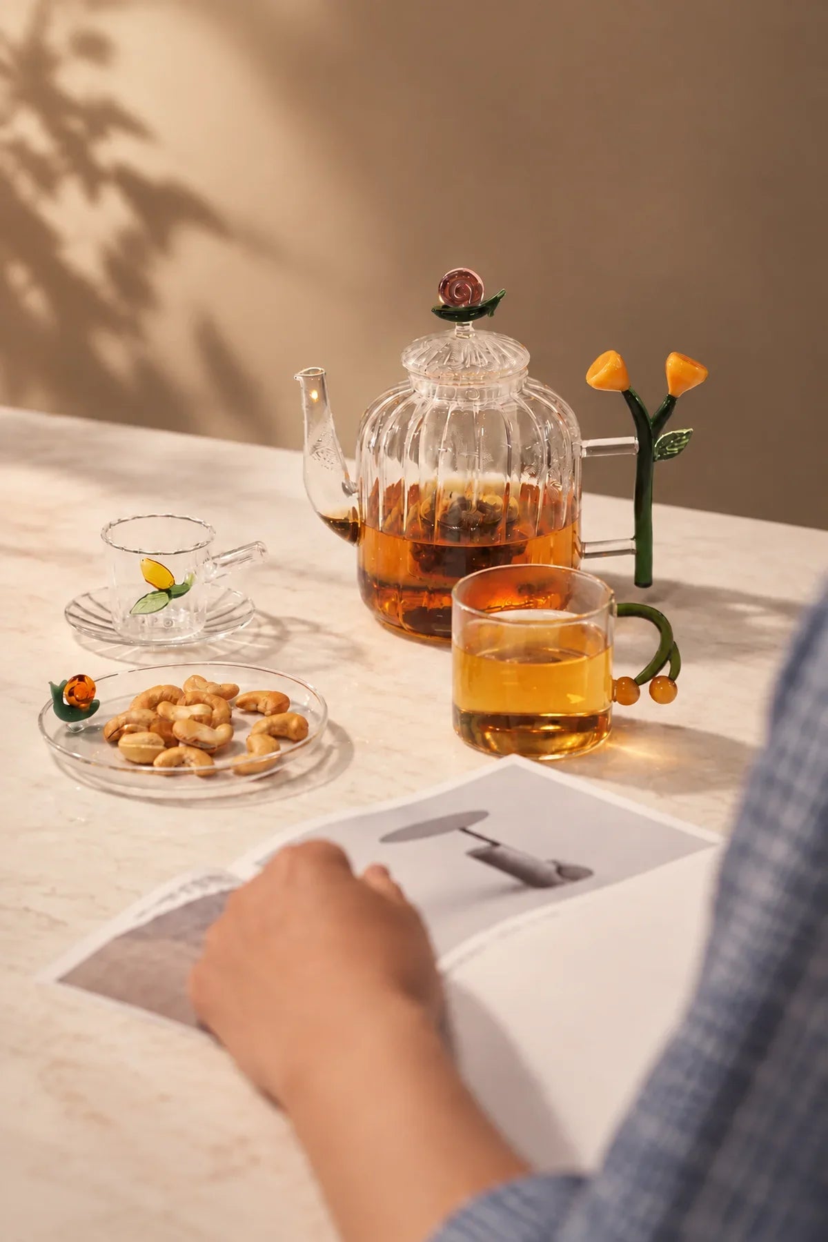 Wildwood Clear Glass Teapot