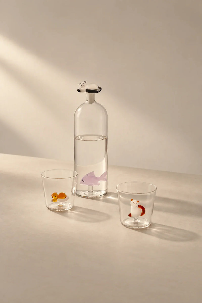 Hidden Curiosity Clear Glass Drinking Cup