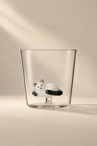Hidden Curiosity Clear Glass Drinking Cup