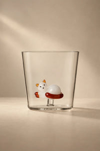 Hidden Curiosity Clear Glass Drinking Cup