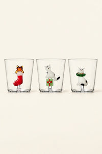 Holiday Fable Clear Glass Tumbler