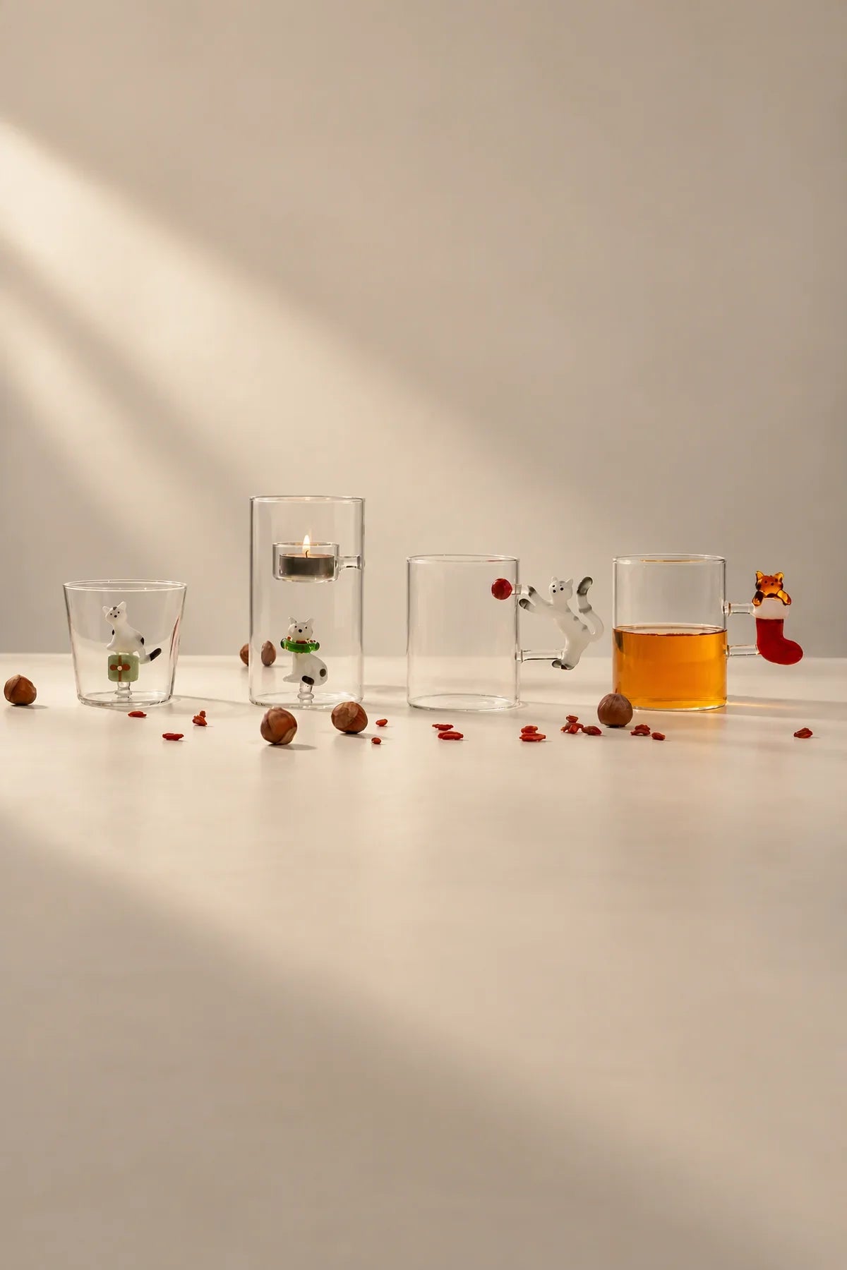 Holiday Fable Clear Glass Tumbler