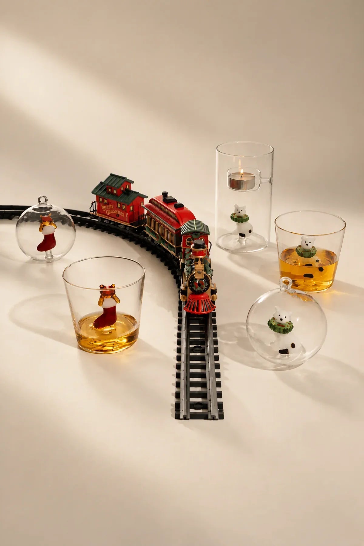 Holiday Fable Clear Glass Tumbler