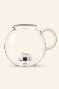 Christmas Tales Clear Glass Teapot