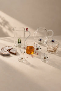 Christmas Tales Clear Glass Teapot