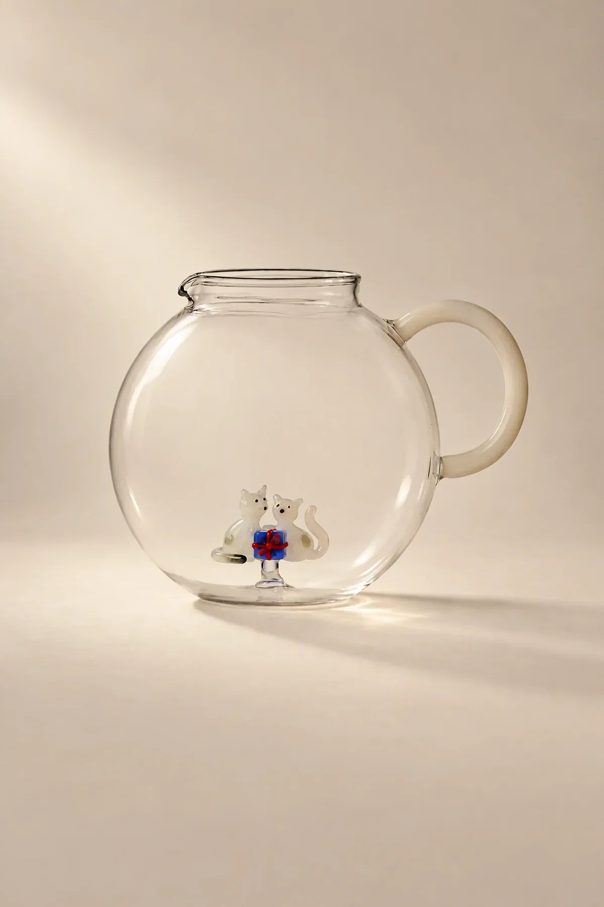 Christmas Tales Clear Glass Teapot