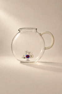 Christmas Tales Clear Glass Teapot